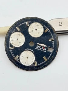 sector golden eagle 7750 29.5mm chronograph automatic dial quadrante - Imagen 1 de 2