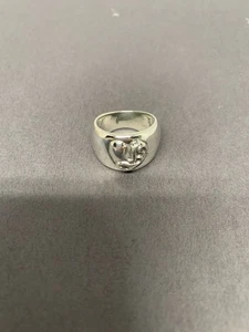 Authentic Chrome Hearts Small Heart Ring Sterling Silver - Picture 1 of 7