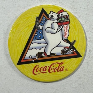 Coca Cola POG #7 - Polar Bear - Coke Caps 1995 POGs - Collect-a-Card Advertising - Picture 1 of 2
