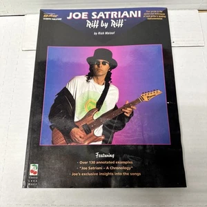 JOE SATRIANI Guitar Tab Songbook 1994 RIFFxRIFF w/pix, bio, comments 91 pp. (VG) - Picture 1 of 3