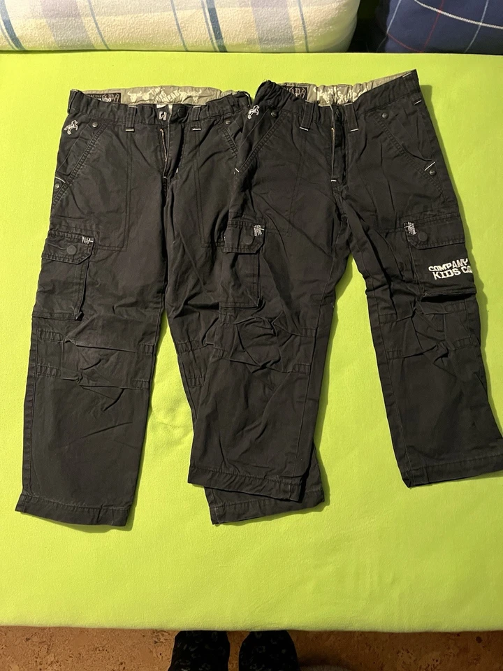 Thermohosen von C&A 116/122  Gebraucht, Guter Zustand, Gefüttert Schwarz - Bild 1 von 4