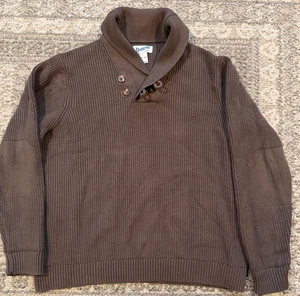 Duluth Trading Pullover Herren XXL Tall Grün Wollmischung Schalkragen Henley Heavy - Bild 1 von 6