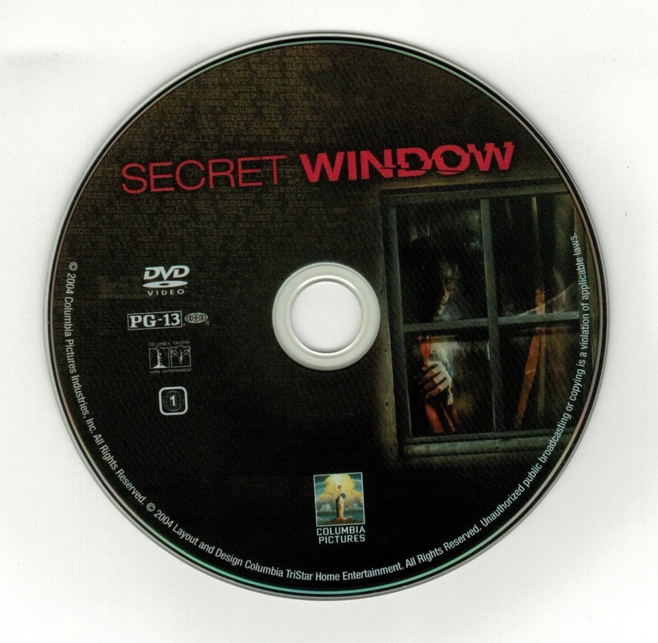 Secret Window (DVD disc) 2004 Johnny Depp, John Turturro - Image 1 of 1