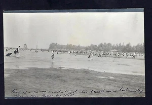 Postal RPPC de principios de 1900, Columbia Beach, océano, Caribe - Imagen 1 de 2