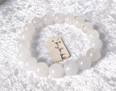 DIY Halbedelstein-/Heilstein Bergkristall-Armband-10 mm Perlen - NEU - Unisex - Bild 1 von 4