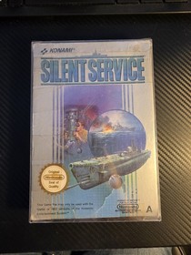 Nintendo NES Game PAL a CIB UK Boxed with Manual Silent Service + box protector