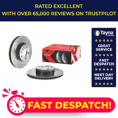 2x Par de discos de freno ventilados para SUBARU FORESTER SF5, SG, SH 2.0 delanteros 1997 encendido Foto 1 de 4