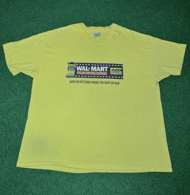Винтажная футболка 90-х Walmart Kodak Gold Film Developing ретро 2XL  - Изображение 1 из 4