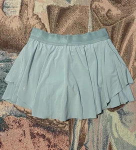 Lululemon Court Rival Damen-Tennisrock hoher Bund * lang Größe 10 RPTD grün - Bild 1 von 5