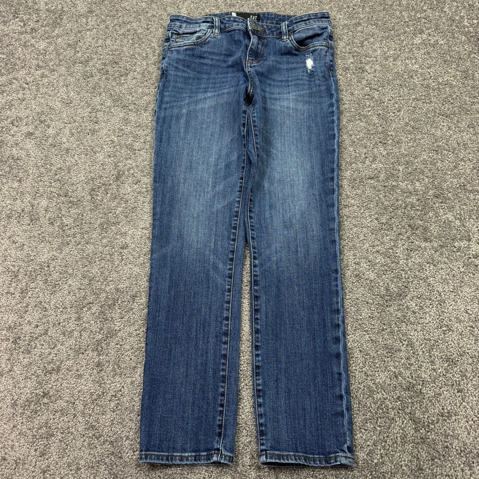 Pantalones de mezclilla Kut From The Kloth para mujer 6 azules Catherine Boyfriend lavado medio preppy Foto 1 de 4