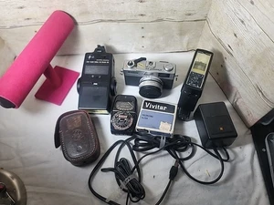 Cámara fotográfica telémetro Canon Canonet 28 35 mm lente de 40 mm 1:2,8 más extras - Imagen 1 de 11