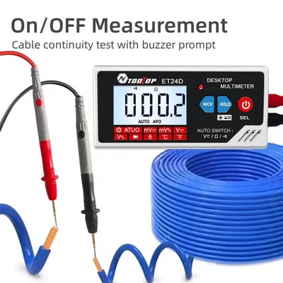 Mini Desktop Digitalmultimeter True RMS 6000 Zählungen Automatik Messgerät - Bild 1 von 4