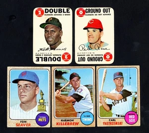 1960-1973 30 HOF Willie Mays-2 Hank Aaron-3 Clemente-4 Pete Rose-2 Fair to VG-EX - Picture 1 of 5