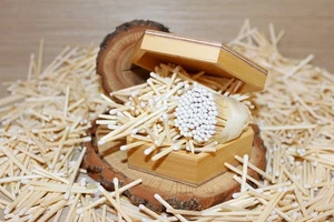 500pcs White tips wooden matches. Candle Gift Basket & Home Decor 1.85" (4,7cm) - Picture 1 of 11