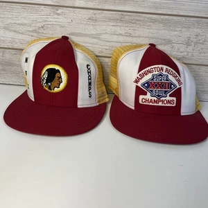 Zwei Vintage 1988 NFL Super Bowl XXII Washington Redskins Sanpback Hüte - Bild 1 von 16