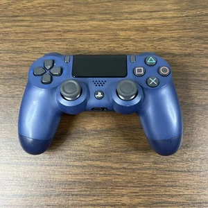 Genuine Sony Playstation 4 PS4 Wireless Controller CUH-ZCT2U Midnight Blue OEM - Picture 1 of 7