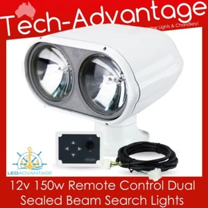 12 V Blanco 150W Barco Techo Frontal Montaje Arco Control Remoto Doble Haz Luz de Búsqueda - Imagen 1 de 6