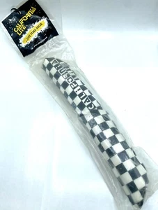 California Lite Crossbar Pad Checkered Black / White NOS Old School BMX - Picture 1 of 6