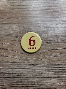 Settlers Of Catan Replacement Pieces Number Token 6 - Picture 1 of 1