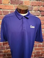 Adidas Men's XL Purple Miami Hurricanes  Short Sleeve Golf Polo Shirt ⛳🏈