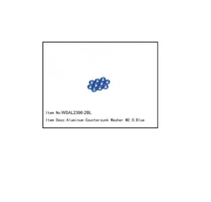 WSAL2396-2BL Aluminum Countersunk Washer M2.5,Blue,10 pcs - Picture 1 of 1