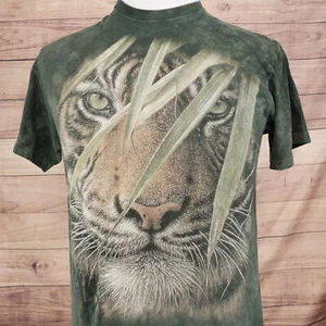 VINTAGE THE MOUNTAIN LION AOP ALL OVER PRINT TIE DYE NATURE TSHIRT SIZE M MEDIUM - Picture 1 of 5