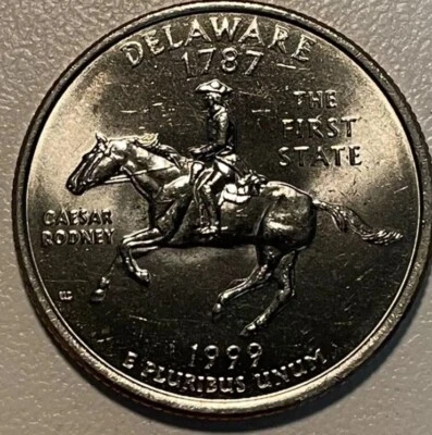 Rare 1999 P Delaware State Quarter (Regular Strike) Original Price Was $4,888 - Image 1 of 2