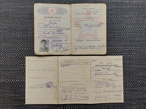 Sowjetunion Armee Dokument Militär Ausweis Ticketbuch . Artikel 2B! UdSSR Original - Bild 1 von 22