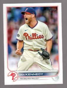 2022 Topps Series 1 Ian Kennedy Baseball Card Philadelphia Phillies