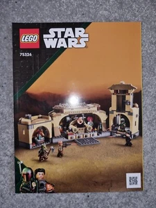 LEGO 75326 Boba Fett's Throne Room Instructions manual booklet Star Wars - Picture 1 of 1