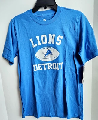 NFL Detroit Lions big Boys youth T-shirt sz XL blue - Image 1 of 4