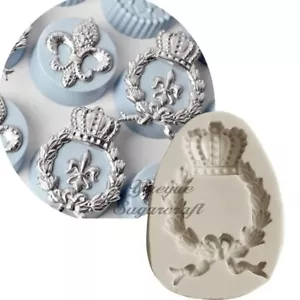 Royalty Crown Silicone Mold Sugarcraft Cake Decorating Tools Fondant Cake Mould - Picture 1 of 2