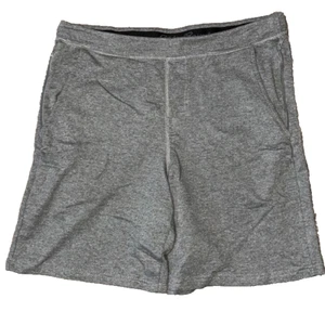 Eddie Bauer Men’s One-Piece Lounge Shorts Blue Size L Gray Zipper Pockets - Picture 1 of 3