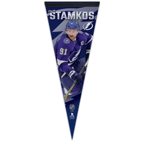 STEVEN STAMKOS #91 TAMPA BAY LIGHTNING ROLL UP FELT PENNANT 12"x30" NEW WINCRAFT Cover