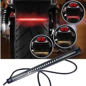 Moto LED Feu Stop Arrière & Clignotant Bande feu stop et clignotant universelle - Picture 1 of 7