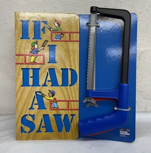 NOS 2002 Vintage Rare Honey Bear Books Childrens “If i Had A Saw” W/10” Toy - Picture 1 of 7