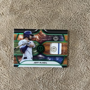 2022 TOPPS TRIBUTE STAMP OF APPROVAL PATCH GREEN JEFF MCNEIL /99