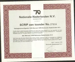 NATIONALE-NEDERLANDEN N.V. (PAYS-BAS) (W) - Foto 1 di 1