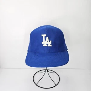 Vtg Official Licensee MLB LA Dodgers Blue Mesh Trucker Hat Cap Snapback USA Made - Picture 1 of 11