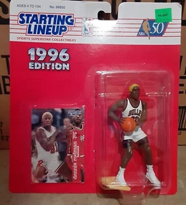 RARE Yellow Hair 1996 DENNIS RODMAN Starting lineup Basketball - Chicago Bulls  - Bild 1 von 8