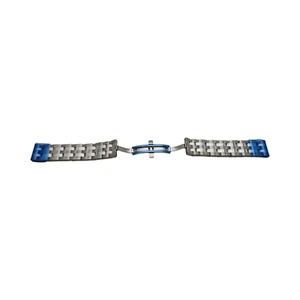 LOUIS ERARD - AUTHENTIC - 17 MM - WATCH BRACELET STAINLESS STEEL BUTTERFLY CLASP - Picture 1 of 5