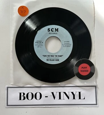 The Village Choir* - Give You What You Want 7” Soul Funk Vinyl Record EX - Image 1 of 4