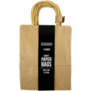 Colorbok 20x25x10cm (8x10x4") Paper Party Bags 13pcs - Kraft - Picture 1 of 2