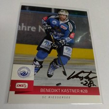 DEL2 Trading Card SC Riessersee 20014/15 Signed Benedikt Kastner