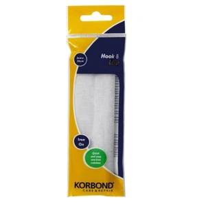 Korbond Hook & Loop Iron On White 2cmx50cm Furnishing Cushion Upholstery Buttons - Picture 1 of 1