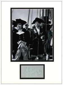 Exhibición firmada con autógrafo de Charles Laughton - Motiny On The Bounty Collector Appro - Imagen 1 de 3