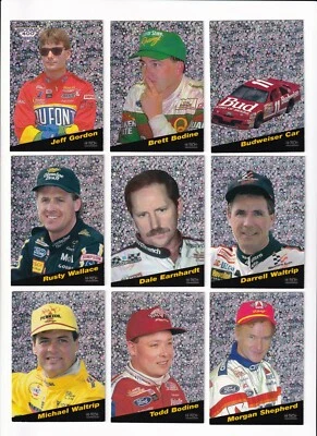 1995 Hi-Tech Brickyard 400 TOP TEN Complete 10 card set BV$20! DOUGHNUTS VERSION - Image 1 of 4