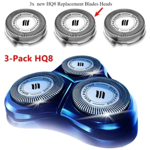 3 Pack HQ8 Replacement Heads for Philips Norelco Aquatec Shaver Razor Blades-New - Picture 1 of 3