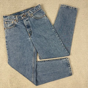 VTG Levis 550 Jeans Womens 28x30 Blue Great Fades High Waist Mom 90s Made in USA - Picture 1 of 10