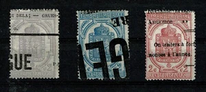 U4525 FRANCE 1869 Newspaper stamps perforated Maury 7/9 CV= €180 used - Picture 1 of 1